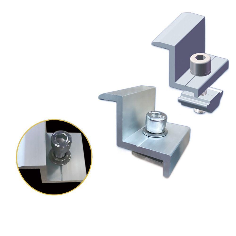 Giá Đỡ Kẹp Tấm Pin Năng Lượng Mặt Trời Pvc Hợp Kim Nhôm Chống Ăn Mòn Chất Lượng Cao