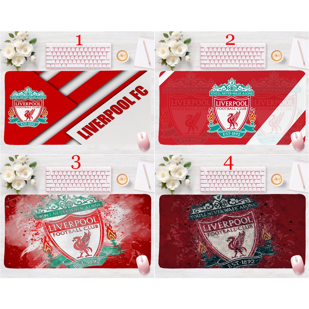 Tấm Lót Chuột laptop Hình Câu Lạc Bộ Bóng Đá liverpool 60x30cm