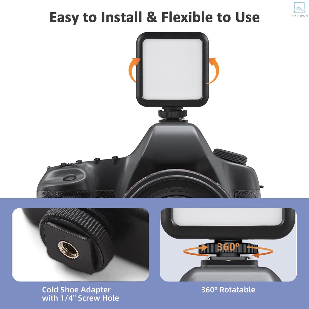 Đèn led mini Ánh Sáng 5600k 25 Hạt 3 Màu Chuyên Dụng Cho Chụp Ảnh #homevn