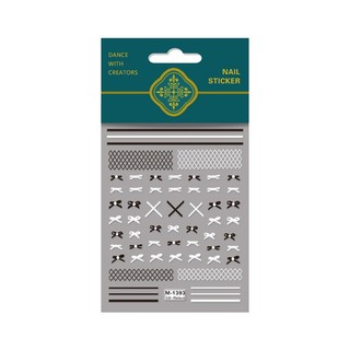 Sticker Nail 5D Lụa Nổi | Nơ Ballet 1391