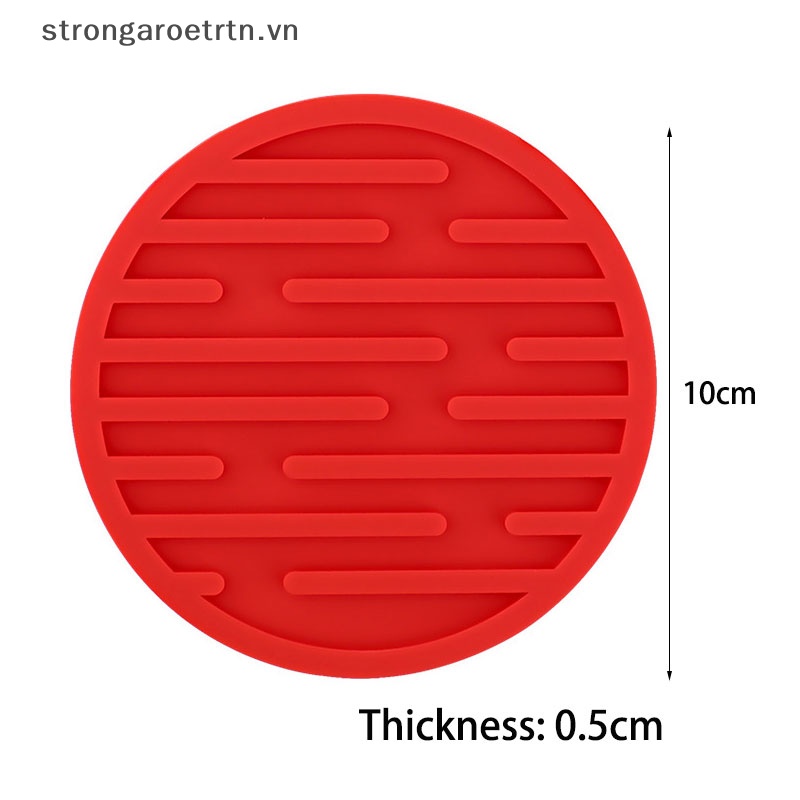 Đế Lót Ly silicone Chịu Nhiệt Chống Trượt Hình Tròn