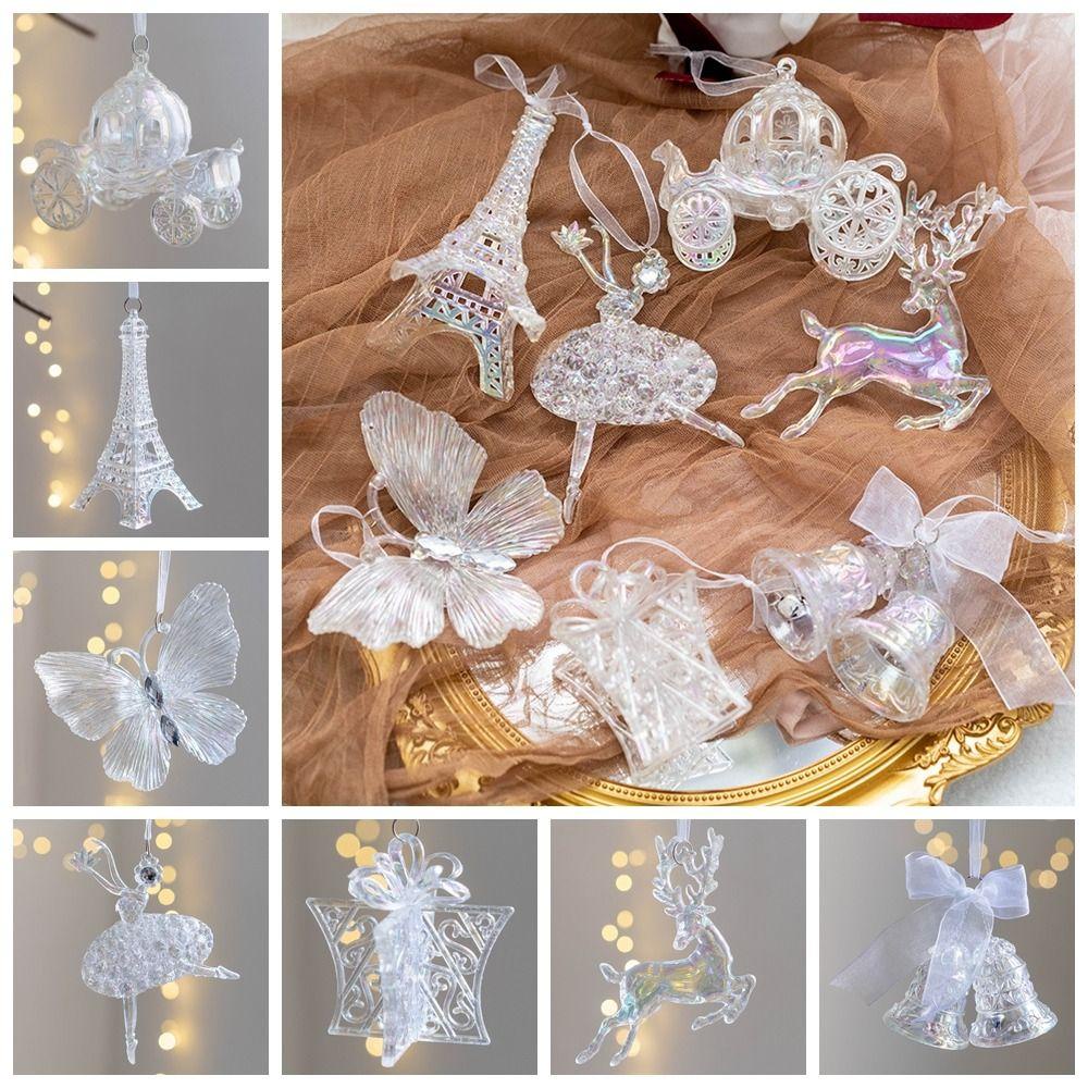 Phụ Kiện Treo Trang Trí Cây Thông Giáng Sinh Bằng acrylic Nhiều Màu