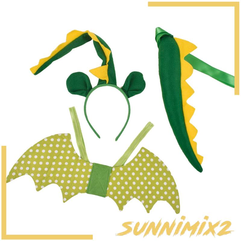 Set 3 Món Đồ Hóa Trang Khủng Long Có Cánh Cho Bé