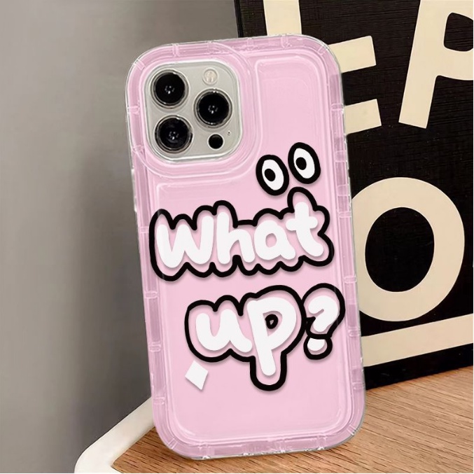 Ốp lưng Oppo A94 A93 Reno 8t 8 8z 7 7z 6 5 4 F11 Pro F9 Pro English letters wish me luck what up soft phone case