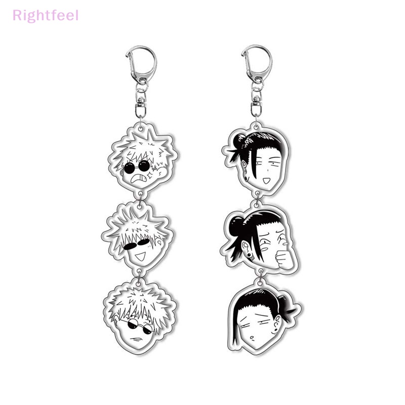 Móc Khóa Mô Hình jujutsu kaisen satoru gojo geto suguru Hoạt Hình Bằng acrylic Mới