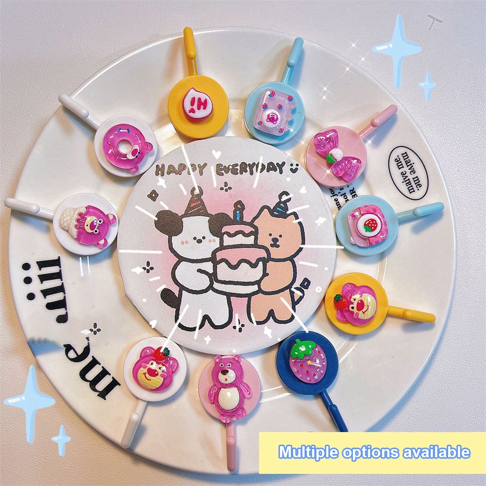 SANRIO ✨Sanriooo✨Móc Dán Tường Không Cần Khoan Họa Tiết Gấu Hoạt Hình Cho Học Sinh