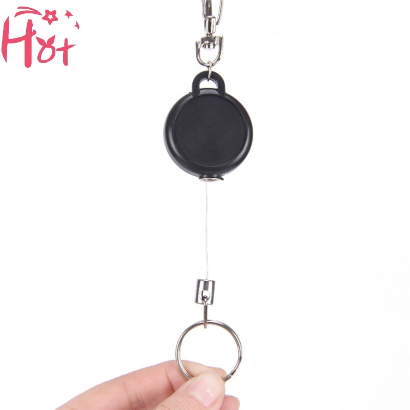 Jr Dây Thép Móc Chìa Khóa Có Thể Rút Lại Được Dùng Để Giữ Thẻ id vn