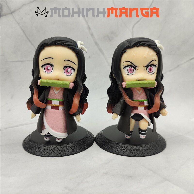 Mô hình 10 nhân vật Tanjiro Nezuko Zenitsu Inosuke Kimetsu No Yaiba Thanh gươm diệt quỷ Shinobu Mitsuri Muichiro Giyuu