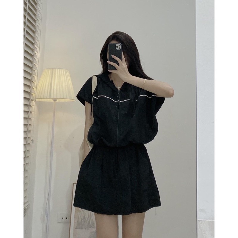 Set gió mũ chân váy 2 lop siu hot HN765CCC