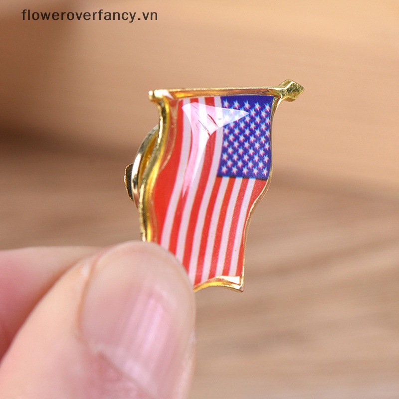 Ffvn Trâm Cài Áo Hình Cờ Mỹ Vẫy Lạ Mắt Làm Quà Tặng Trang Trí Túi Xách