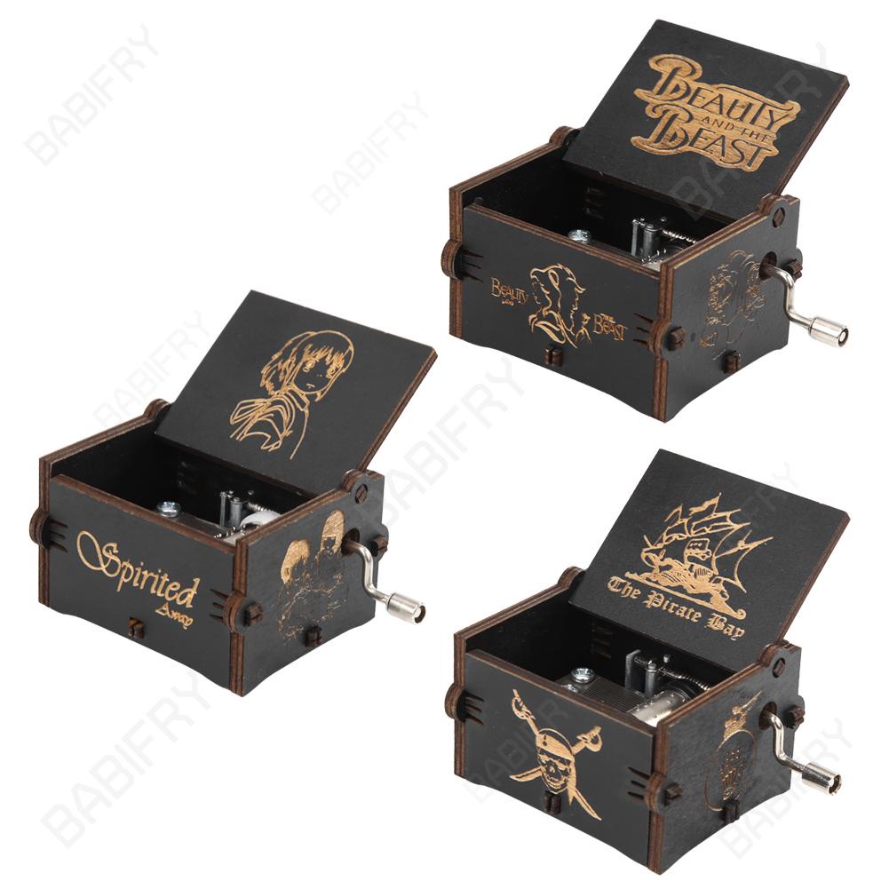 Hộp Nhạc Cầm Tay Bằng Gỗ Tinh Tế vintage Làm Quà Tặng Cho Bé