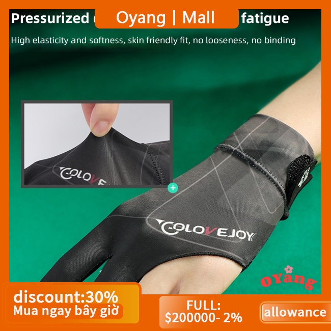 Găng Tay Tách Bida Chuyên Nghiệp Thoáng Khí Chống Trượt Chống Mài Mòn