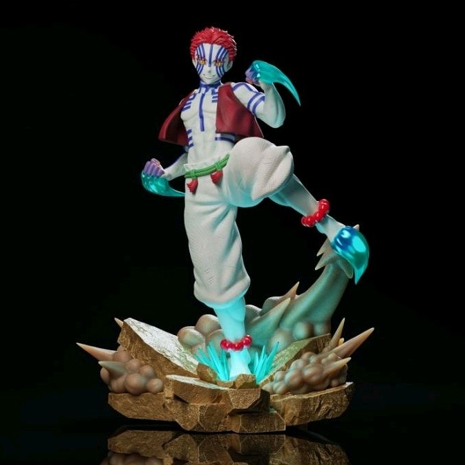 Mô hình Demon Slayer - Akaza - Led base
