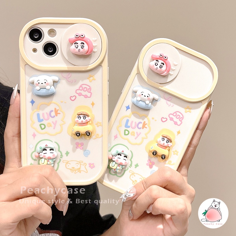 Ốp Điện Thoại tpu Dẻo Họa Tiết Hoạt Hình Cậu Bé Bút Chì 3d Dễ Thương Cho iphone 15 plus 14 13 12 pro max 11