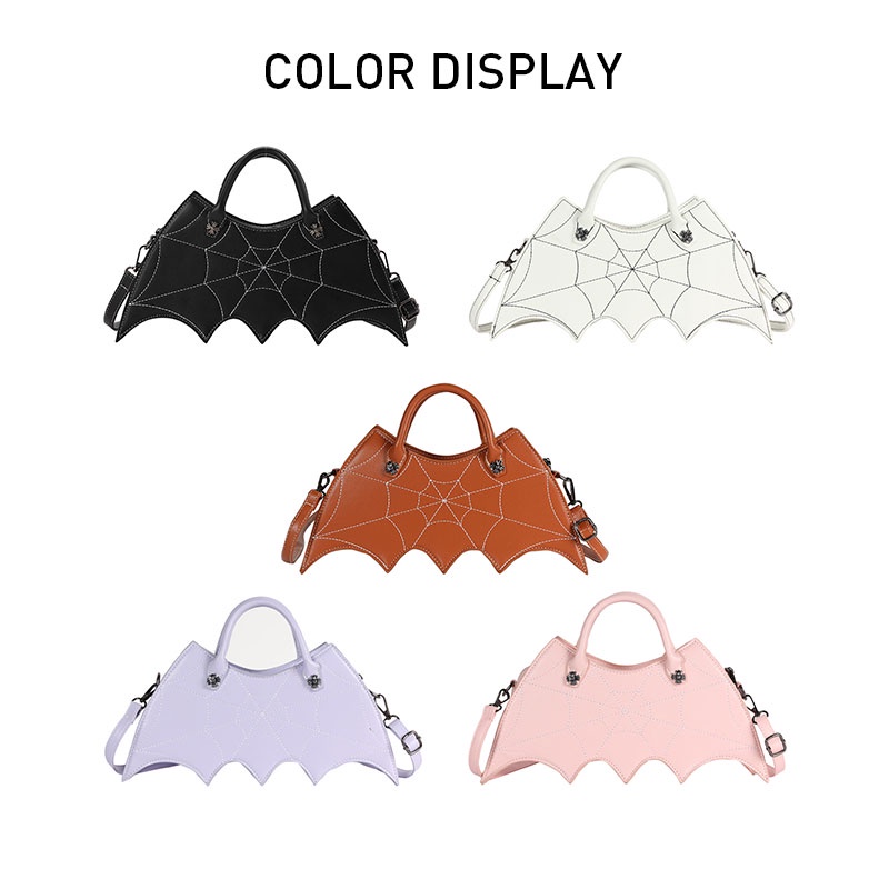 Mlksrh kqes Túi Xách Da pu Hình Dơi Thời Trang Âu Mỹ Vui Nhộn Chống Xóc Cho Nữ Dịp halloween