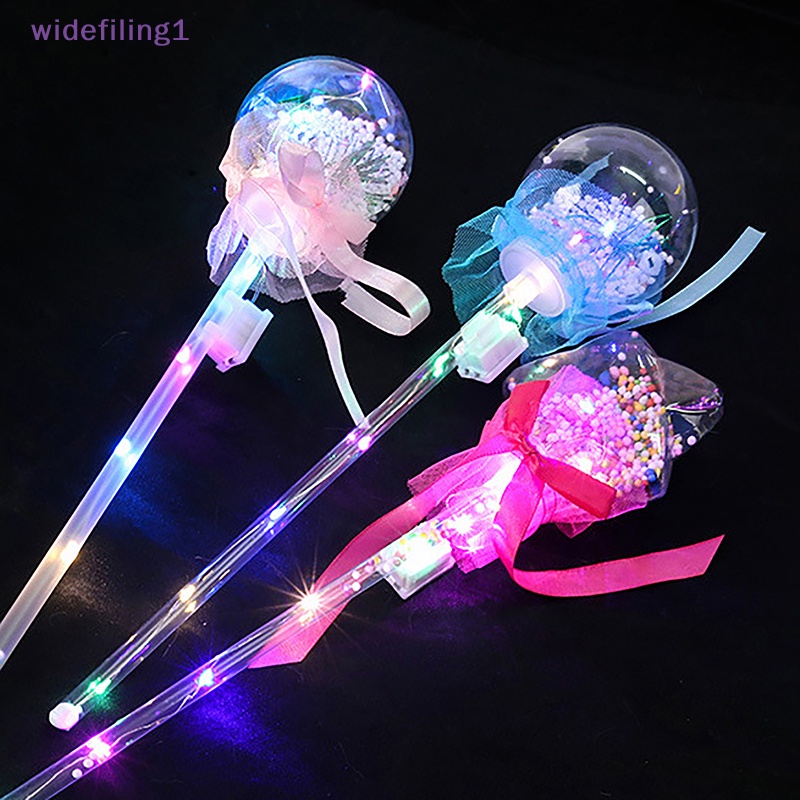 Widefiling 1 Cây Đũa Phép Phát Sáng Nhiều Màu Hình Trái Tim Ngôi Sao Công Chúa Tiên Nữ Cho Bé Chơi Hóa Trang
