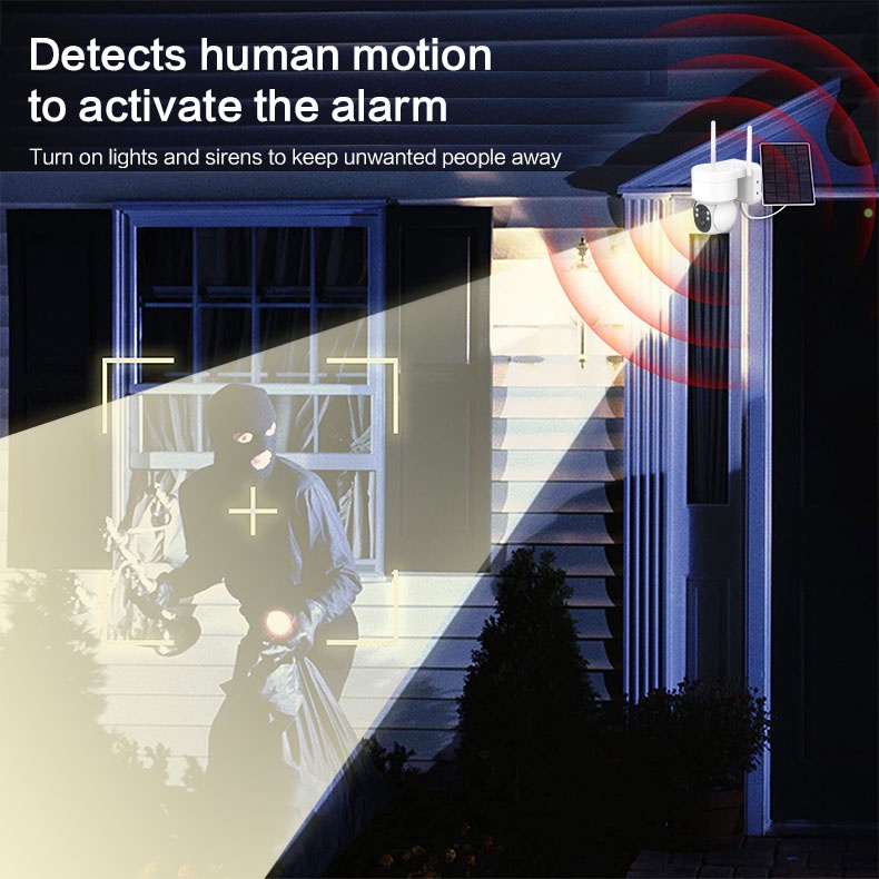 Camera năng lượng mặt trời WIFI Camera IP giám sát không dây app ICSEE