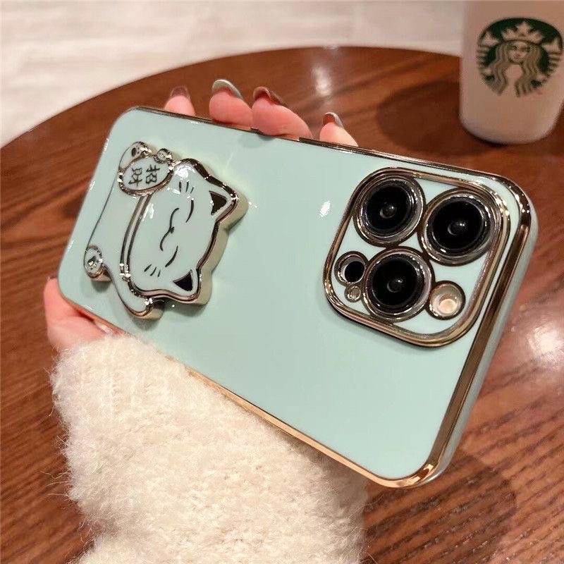 Ốp Điện Thoại Dẻo Kèm Giá Đỡ Hình Chú Mèo Cho xiaomi 12t 12 12s 11t 13 13t mi 8 10 11 9t 10t pro mi 11 lite ultra