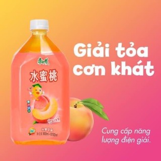 1 thùng nước lê, nước đào chai 1l( thùng 13 chai)