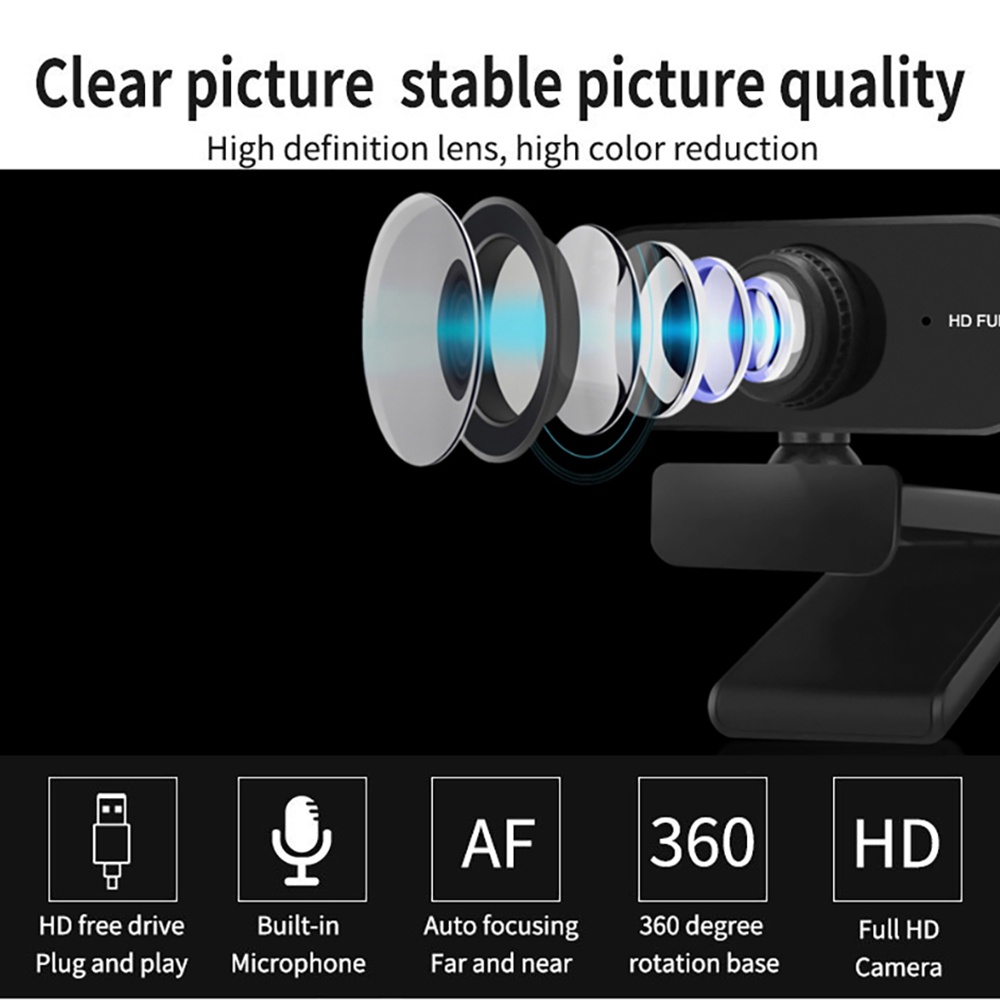 Camera hd 1080p hd2k Kèm Mic