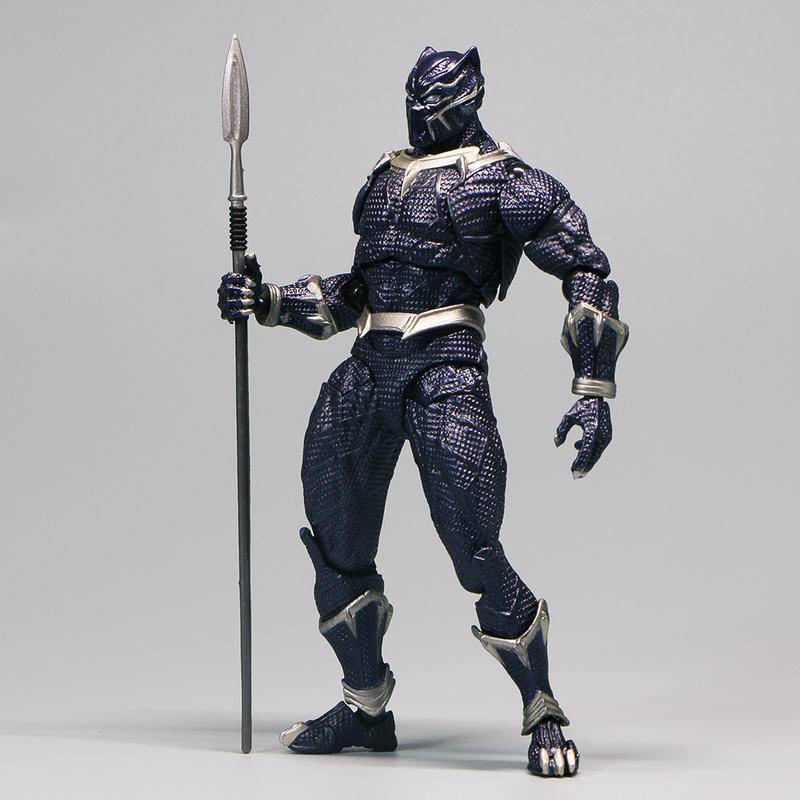 Đen Mô Hình Nhân Vật black panther ml legends spiderman Mangaa Bằng pvc Có Thể Di Chuyển Được