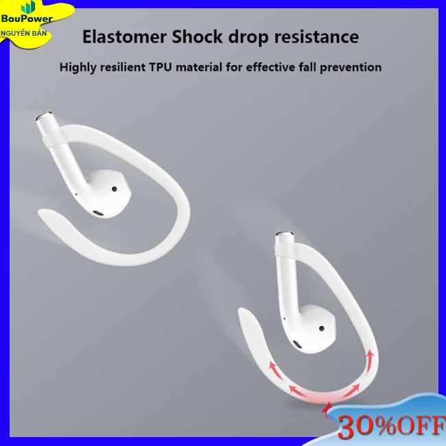 1 Cặp Móc Giữ Tai Nghe Không Dây Bằng Silicon An Toàn Cho airpods silicone