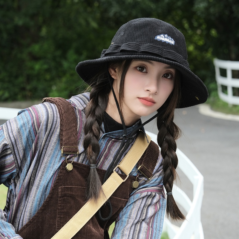 Mũ bucket Nhung Dày Thời Trang Thu Đông Xinh Xắn Cho Nữ