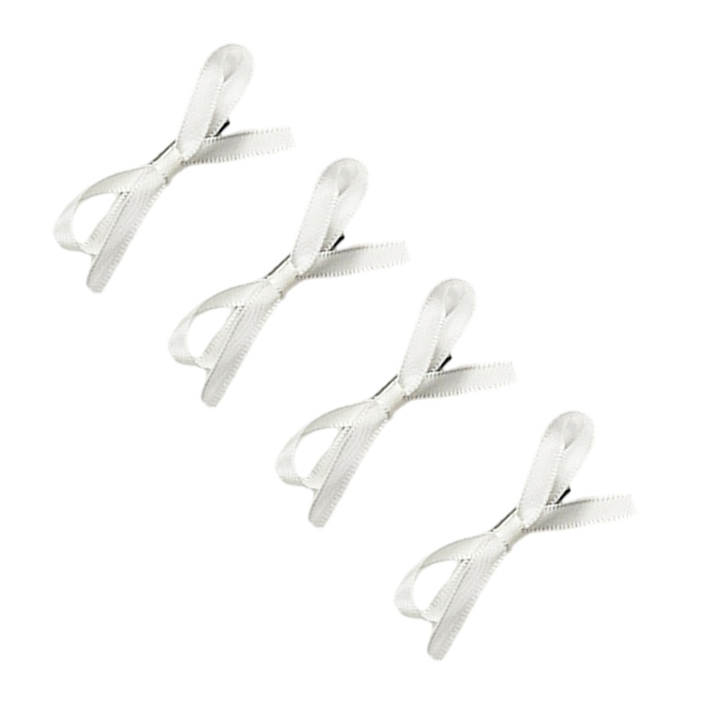 Bộ 4 Kẹp Tóc Hình Nơ Ruy Băng mini Dễ Thương