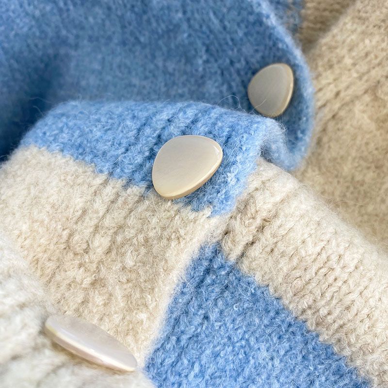 Soft waxy pink sweater cardigan women's spring and autumn style 2023 new popular style small short sweater sweater jacket