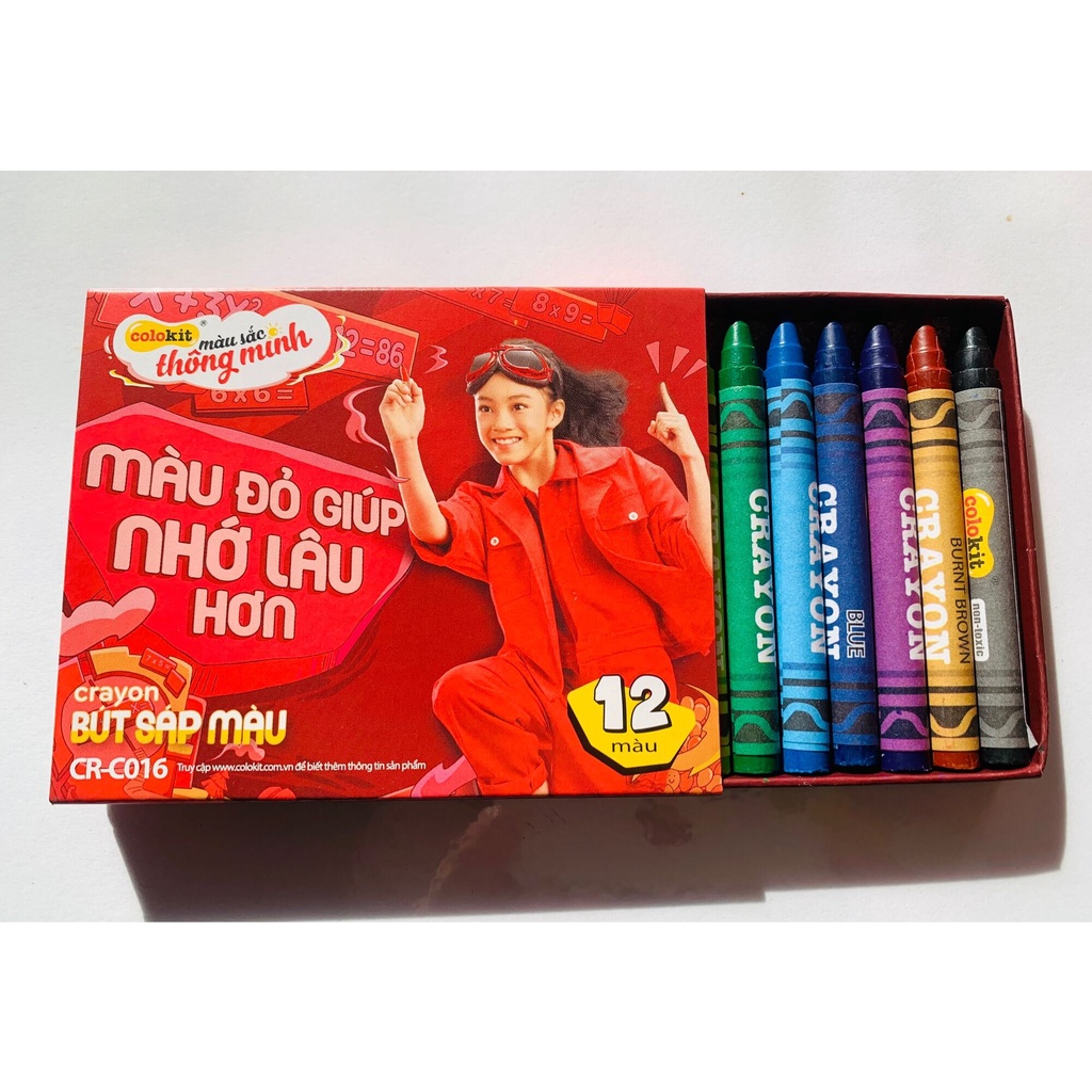 Bút Sáp màu Colokit Thiên Long (12 màu)