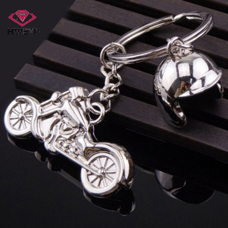 Móc Khóa Kim Loại Hình Nón Bảo Hiểm Xe harley Mới