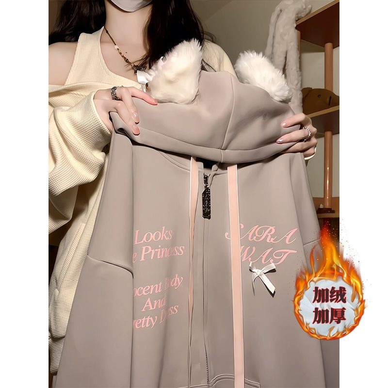 Áo Hoodie Tai Mèo Đáng Yêu Thời Trang Cho Nữ