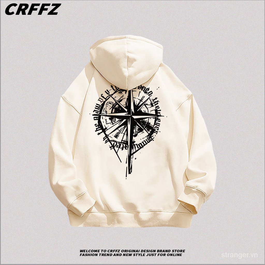 Áo Hoodie Bằng cotton Dày Dặn Phong Cách Đường Phố Mỹ Thời Trang Thu Đông