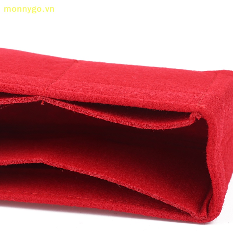 Monnygo Túi Xách mini Bằng Vải Nỉ Lót Lớp Lót Dùng Đựng Đồ Dùng vn