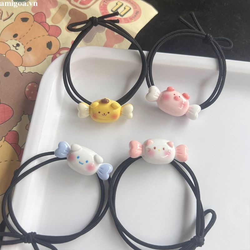 Dây Buộc Tóc sanrio Màu Kẹo Đơn Giản Dễ Thương