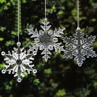 Bông tuyết pha lê trang trí cây thông noel