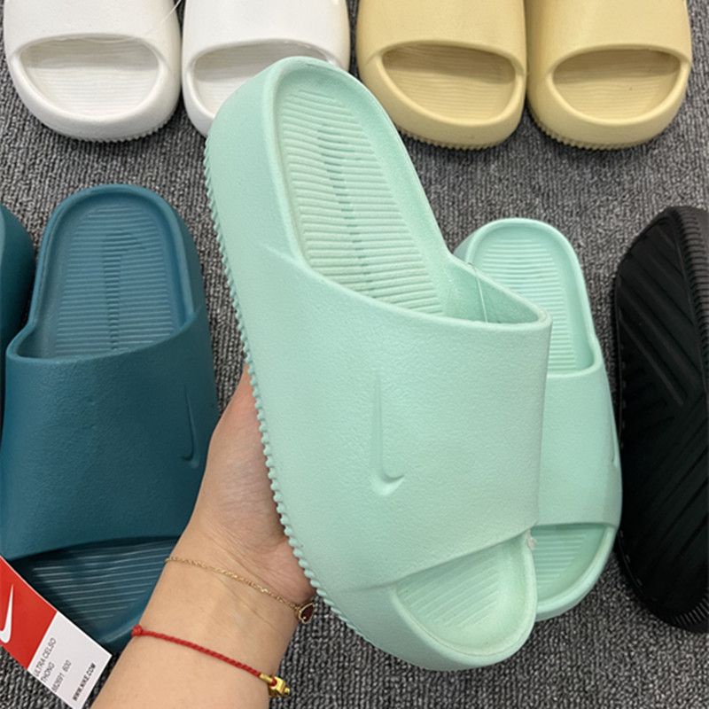 Dép Sandal Đế Mềm Dày Màu Trơn Thời Trang Mùa Hè Cho Cặp Đôi