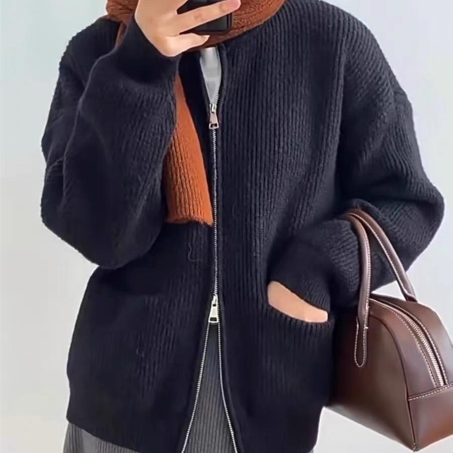 Y25 Áo khoác len cardigan  khoá 2 đầu có túi  hàng quảng châu chất đẹp yansoo