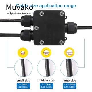  Muvako Hộp Đấu Nối Dây Điện Chống Nước ip68 3 Chiều 1 Đầu Vào 2 Đầu Ra 