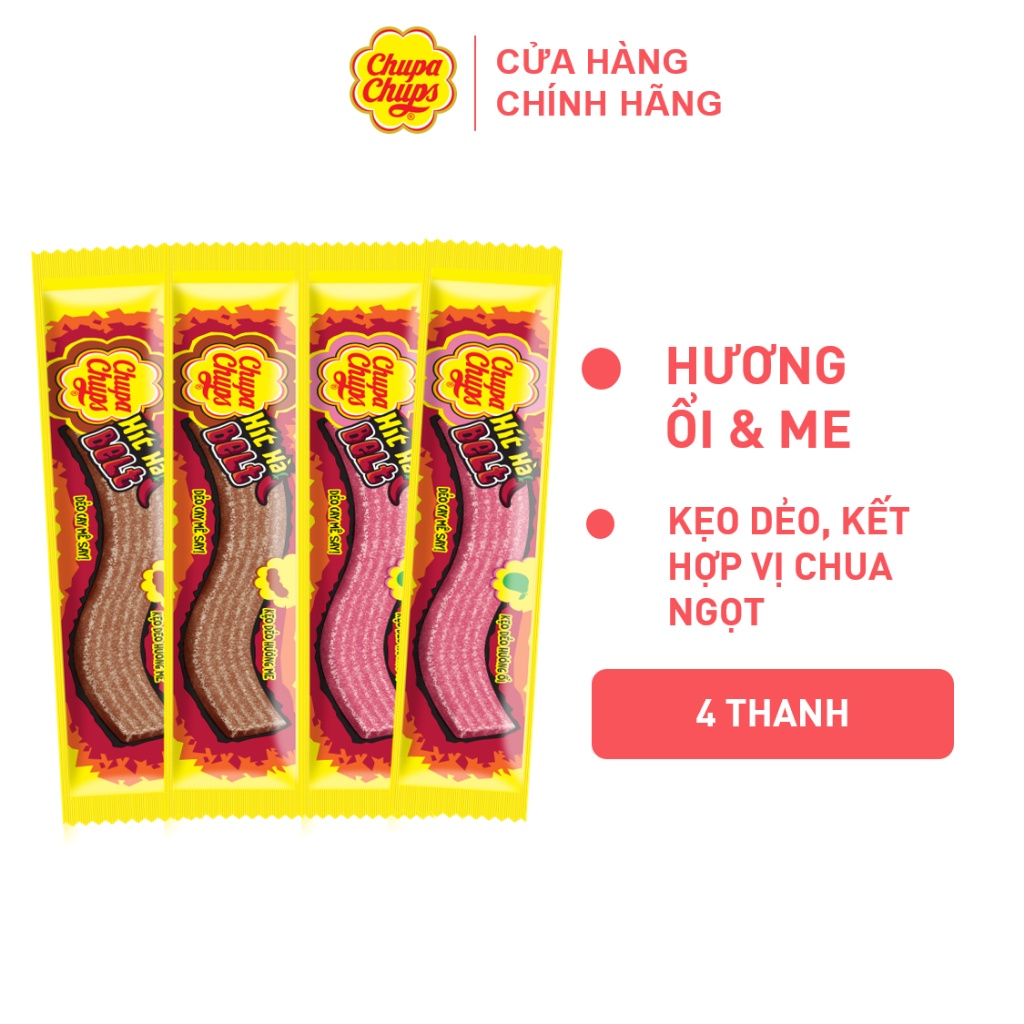 [Quà tặng không bán] Kẹo dẻo Hít Hà Hương Me và Ổi ( 4 thanh )