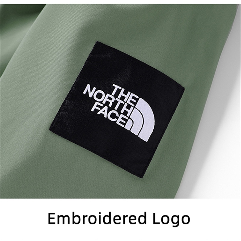 Áo Khoác Gió Thêu logo the north face 100% Chính Hãng Chống Thấm Nước Thời Trang Cho Cặp Đôi