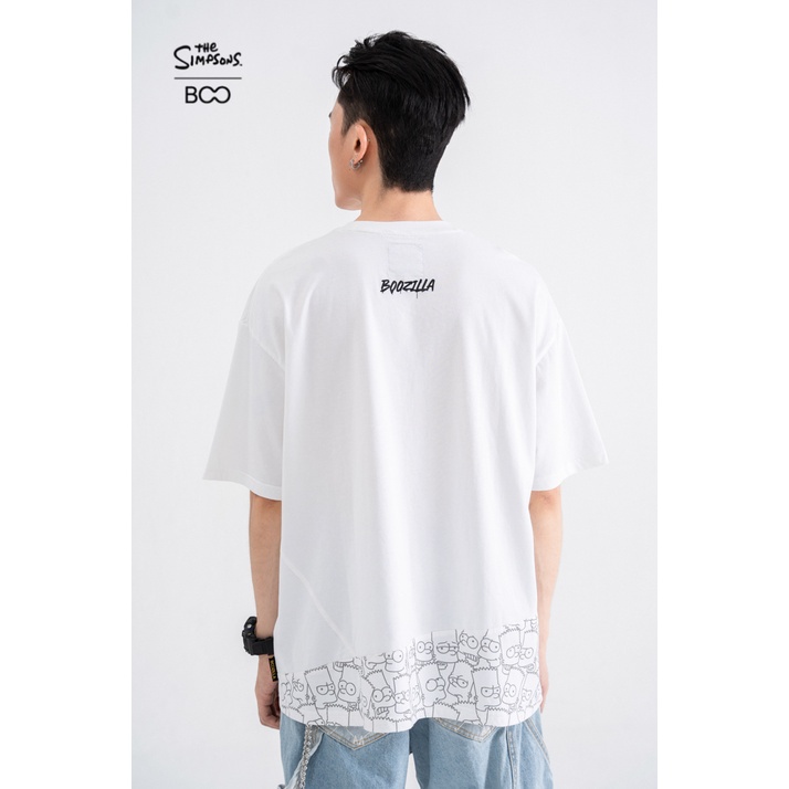 Áo Thun BOO Unisex Dáng Oversize Họa Tiết Graffiti The Simpsons BZL