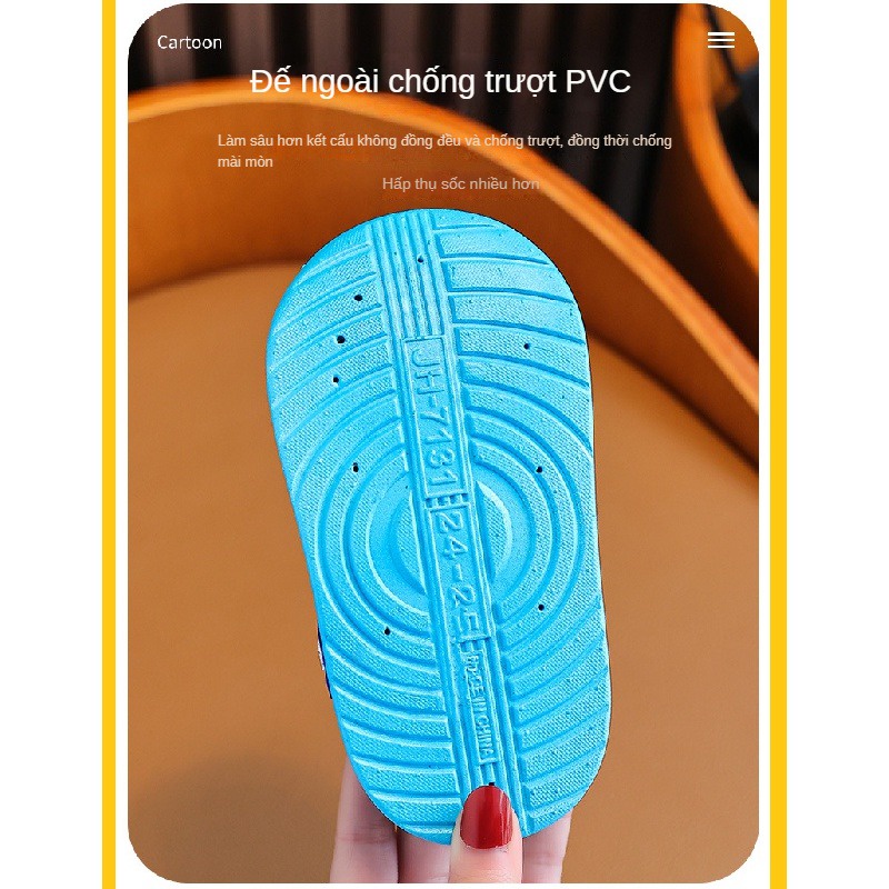 Dép Sandal Đế Mềm Họa Tiết Hoạt Hình Thời Trang Mùa Hè Cho Bé Trai