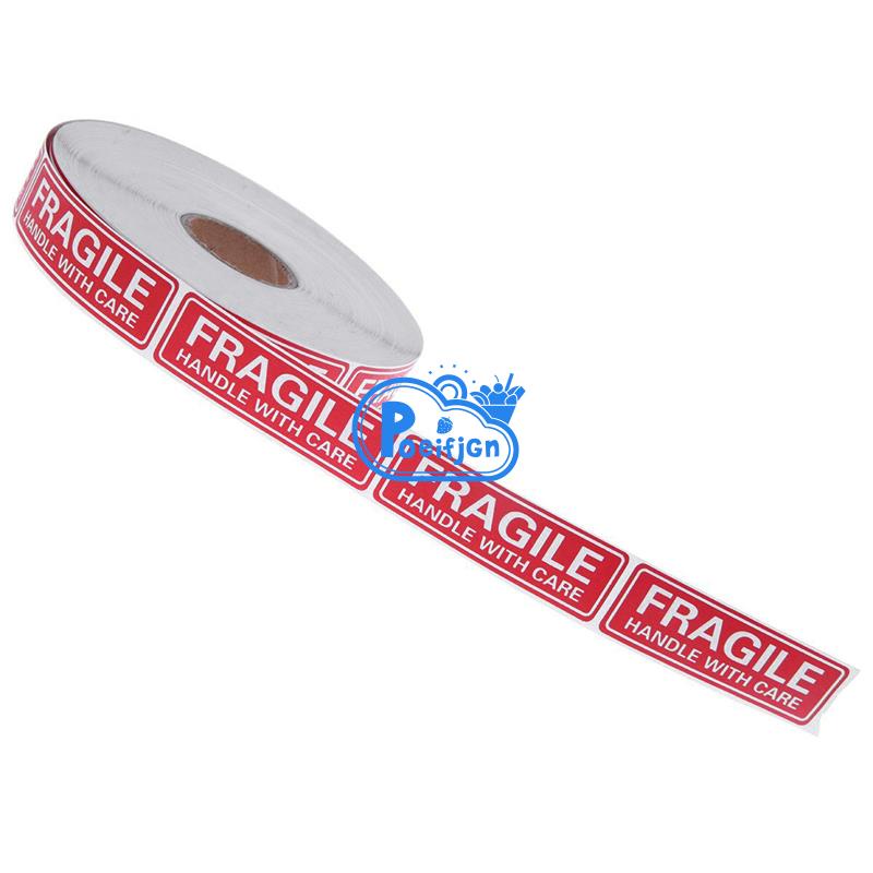 1 Cuộn / 500 Nhãn Dán Có Tay Cầm Chăm Sóc - Để Di Chuyển, Gửi Hàng, Gửi Thư