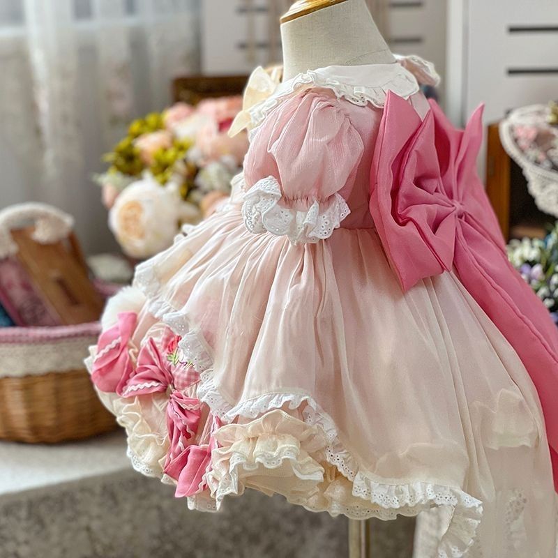 Đầm Công Chúa Phong Cách lolita Xinh Xắn Thời Trang Mùa Hè Cho Bé Gái