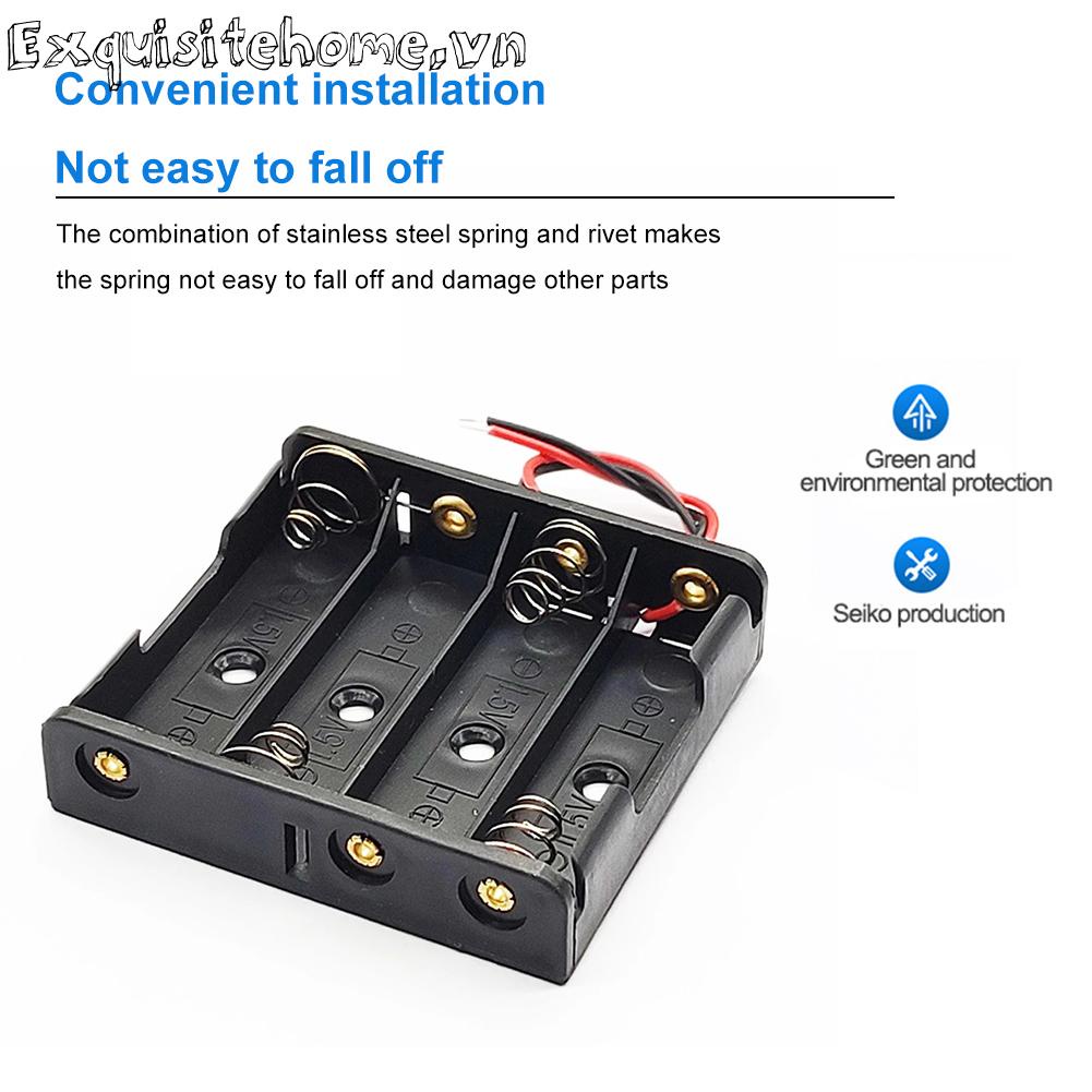 Hộp Nhựa Màu Đen Đựng Pin 18650 18650 3.7v 1 / 2 / 3 Ô