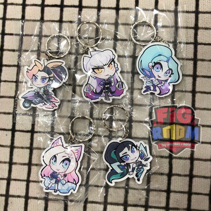 Móc khoá LMHT KDA - Móc khoá Liên Minh Huyền Thoại - Keychain LoL K/DA Team