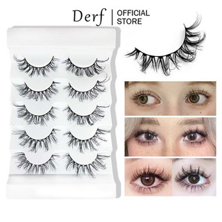 Lông mi giả 5cặp derf phong cách công chúa 3d tự nhiên siêu