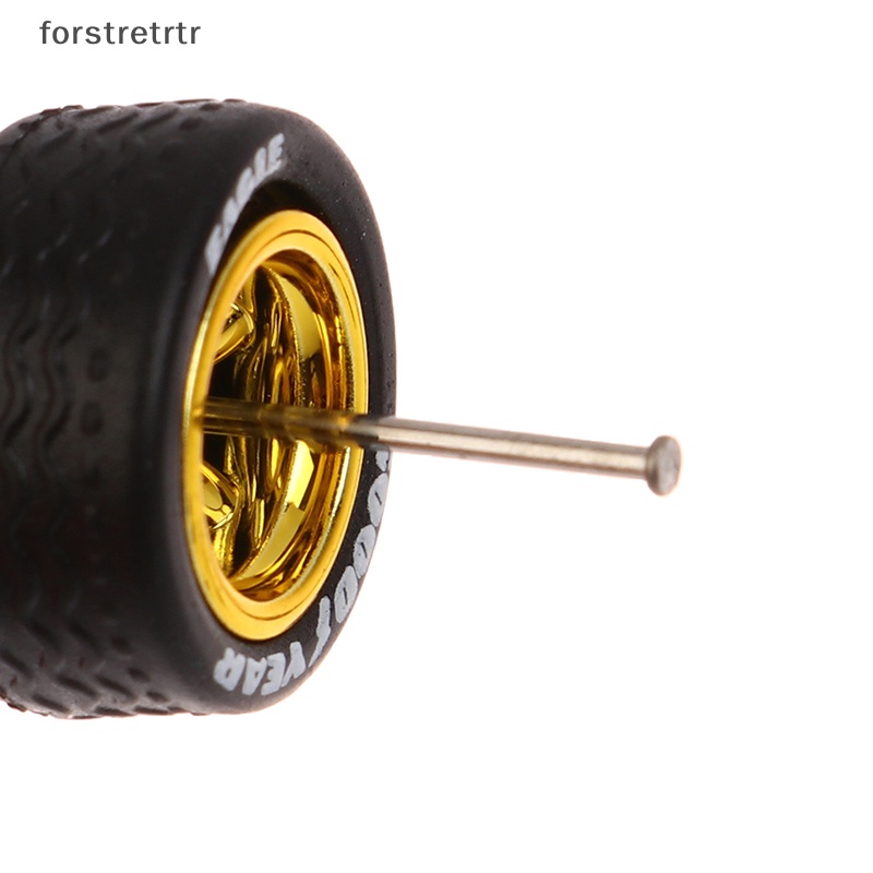 Forstretr 1 Bộ Bánh Xe 10.8 / 12.8mm 1 / 64 Bằng Hợp Kim Màu Bạc Có Thể Tháo Rời bsc-a Chuyên Dụng