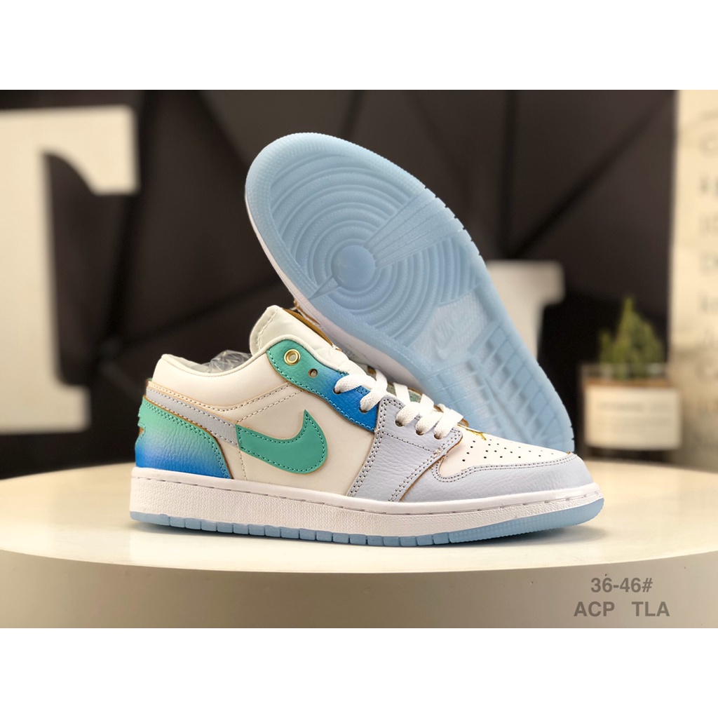Giày Thể Thao jordan 1 low aj1 fn8899 131 36-46 Phối Màu gradient Xanh Dương Trẻ Trung